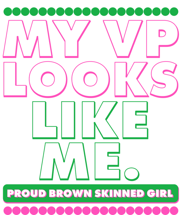 My VP Looks Like Me Proud Brown Skinned Girl AKA Sorority Colors Kids Tie-Dye T-Shirt